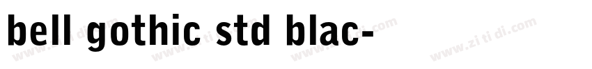bell gothic std blac字体转换